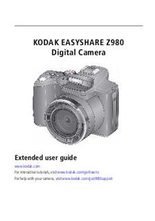 Kodak Easyshare Z 980 manual. Camera Instructions.